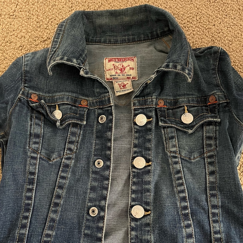 True Religion Blue Jean Jacket